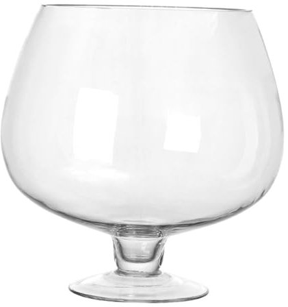 PRETYZOOM Multifunktions Glas Goldfischbecken 4000ml Gratfrei Praktisches Betta Aquarium für Büro und Garten als Dekorativer Fisch und Pflanzenhalter