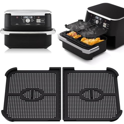 2 Grille Anti Projection Air Fryer pour Ninja foodi flexdrawer 10.4l, Accessoires Air Fryer pour ninja AF500EU, Grille Anti Projection Airfryer Protection Efficace de la Spirale Chauffante