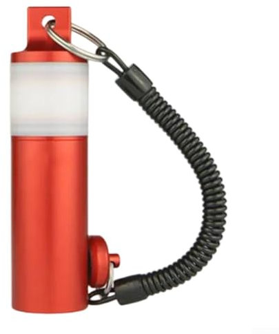 PETSTIBLE Shaker lumineux pour plongée sous-marine avec dragonne Rouge