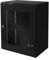 ECD Germany Netzwerkschrank 15 HE, Serverschrank 19 Zoll, Schwarz, Wandmontage, 450 mm Tiefe, 600 x 770 x 450 mm, voll montiert, Server Gehäuse mit abschließbarer Sicherheitsglastür, Traglast 60 kg