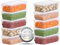 uandu Gefrierbox Set, Frischhaltedosen mit Deckel, Tiefkühldosen 10er Set, Vorratsdosen für Gefrierschrank, Gefrierdosen, Gefrierboxen Organizer, Deli Container, Gefrierbehälter, BPA-frei -2L x 10