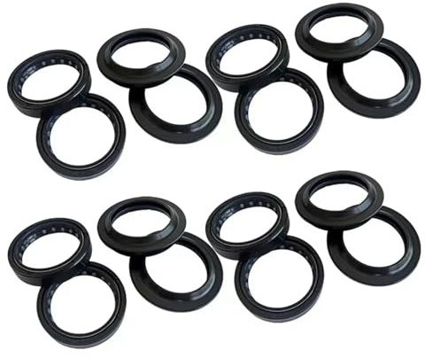 Joints anti-poussière et d'huile for fourche d'amortisseur avant de moto 43 x 55 x 11, for NESS Cross Country 1737 2013-2014(8pc Seal 8pc Cover)