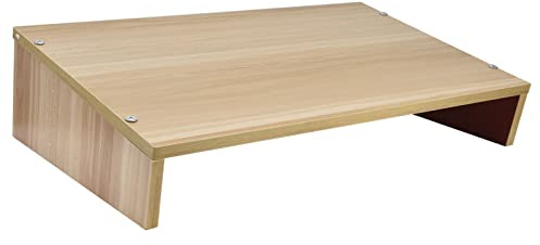 Locadence Monitor Stand Riser, 20 X 12 X 5.1 Pouces Bureau d'Ordinateur Bois Étagère, Porte Ordinateur pour Ordinateur Portable pour Salon, Étude, Bureau Domicile