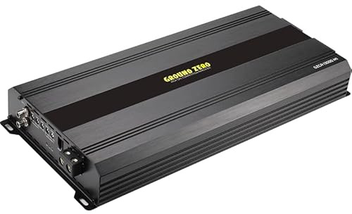 Ground Zero Audio GZCA 13000.M1 Competition SPL - Amplificatore mono, 12560 W RMS, 1 canale, 200 x 455 x 57 mm, classe D