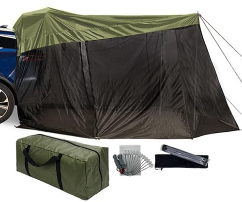 Gungtj Auto-Campingzelt, UV-Schutz, wasserdicht, 326 x 190 x 190 cm, Winddicht, tragbar, SUV-Heckklappen-, für LKW, Fahrzeug, Wandern, Reisen