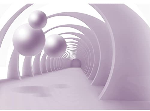 Runa Art Papier peint intissé 3D Abstrakt 352 x 250 cm Toison Mur XXL Tableaux Muraux Tapisserie Photo Décoration Murale Salon Chambre Violett 9215011a