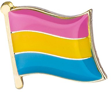 Pansexual Pride LGBT Flag Metal Pin Badge