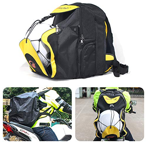 KATUR Motorradhelm-Rucksack, wasserdicht, multifunktional, Reisegepäck, Motorradhelm-Rucksack, 30 l, große Kapazität, Laptop-Tasche für Reisen, Camping, Radfahren, Motorsport