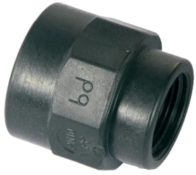 Manicotto ridotto filettato in PP 11/4 x 1 per tubi in polipropilene