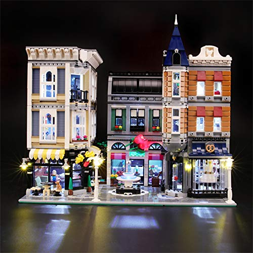 BRIKSMAX Led Beleuchtungsset für Lego Creator Assembly Square, Kompatibel Mit Lego 10255 Bausteinen Modell - Ohne Lego Set