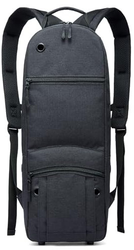 iGuerburn Oxygen Tank Backpack Size D, Portable Oxygen Backpack for D/M15 JD/M22 Cylinder Bag O2 Tank Carrier Holder for Travel (Black)