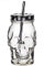 Bicchiere Tiki Mug con forma Teschio in vetro 45 cl per bere un cocktail Aperitivo Drink e per ogni occasione.