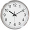 HZDHCLH 30CM Wanduhr Modern Quartz Lautlos wanduhren rund Ohne Tickgeräus DekorativeWanduhr für Wohnzimmer, Schlafzimmer, Küche (Weiß)