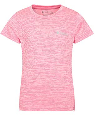 Mountain Warehouse Plain Field Girls T-Shirt - Lightweight & Comfortable Children Shirt Top, Casual Wear - Spring Summer Walking & Outdoors Pink 13y