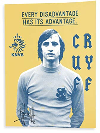 Poster Johan Cruyff Champion Retro Fußball Star Vintage