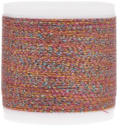 Rico Design Stickgarn - Metallicfarbe - Regenbogenorange