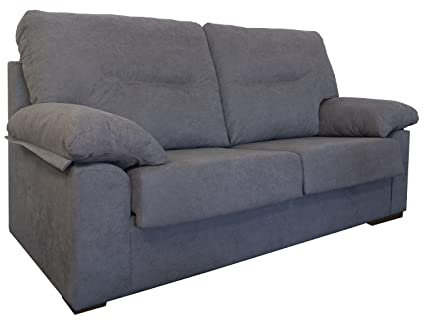 MUEBLIX.COM | Sofa Marcos 3 Plazas de Salón Moderno | Diseño Confortable | Asientos de Goma Espuma | Color Gris