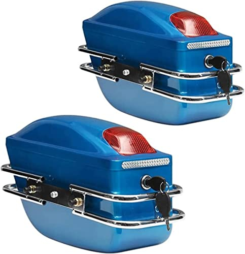 NOBRIM Motorrad Topcase Motorrad-Satteltaschen Motorrad-Gepäcktaschen Seitenboxen Gepäcktank Heckwerkzeugtasche Hartschalenkoffer Satteltaschen Seitliche Motorrad-Heckbox für Helm Großes Gepäck
