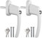 AUTOUTLET 2PCS Poignées de Fenêtre Verrouillable … (2PCS, Blanc(avec Bouton Poussoir))