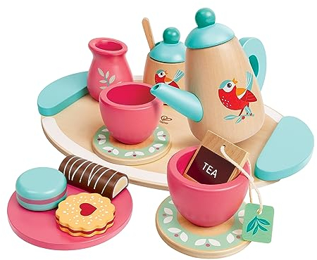 Hape Kinder-Teeservice aus Holz, Küchenzubehör, Rollenspiel, ab 24 Monaten