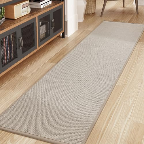 Color G Teppich Läufer, Läufer Flur rutschfest, Flur Teppich, Küchenteppich, Küchenläufer Waschbar, Fußmatte Lang, Läufer für Küche, Flur & Wohnraum (Beige, 65x240cm)