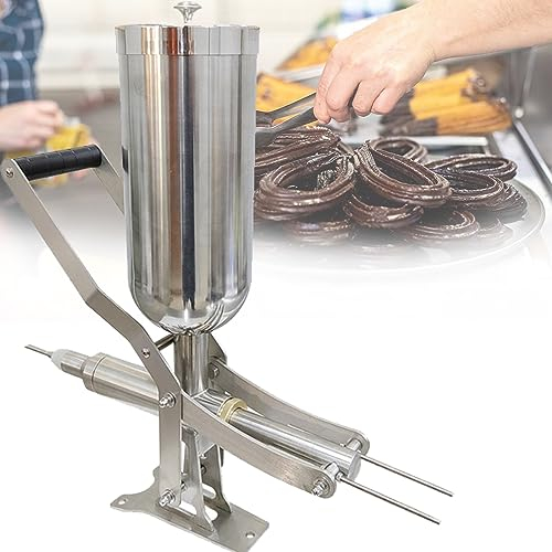 Latin Fruit Jam Filling Machine,Manual Filler Maker Machine 5L Spanish Donuts Dessert Stainless Steel Chocolate Jam Filling Machine, for Commerial or Home