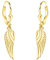 SOFIA MILANI - Damen Ohrringe 925 Silber - vergoldet/golden - Flügel Ohrhänger - E2562