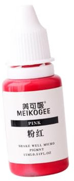 Beatifufu 1Pieza para Labios y Ojos Profesional Tinta Semipermanente de Alta Concentración Kit de para Maquillaje DIY Color Rosa para Microblading y Maquillaje de Ojos