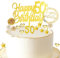 Gleevio Tortendeko 50 Geburtstag Mann Frau,18 Stück Happy 50th Birthday Cake Topper 50 Geburtstag Deko,Kuchen Topper Geburtstag 50 Jahre mit Geburtstagskerzen,Kuchendeko 50. Geburtstag Männer Frauen