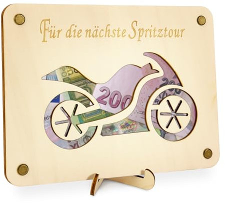 TAKULA Reisekasse Geschenk - Geldgeschenk Motorrad,Lustige Geldgeschenke Geldgeschenk Geburtstag,Wunscherfüller Geldgeschenk Geschenk Reise,Reisegutschein Geschenk|Motorrad