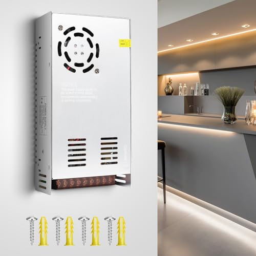 BRIMETI LED Trafo 12V Netzteil AC 110V / 230V auf DC 12V 40A 480W Spannungswandler Schaltnetzteil Transformator Treiber LED Driver Indoor Stromversorgung Schaltwandler Konstantspannung für Streifen