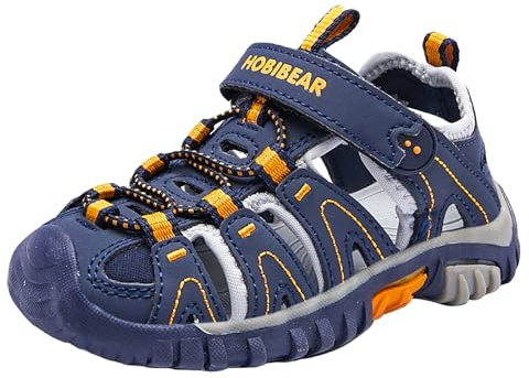 HOBIBEAR Sandali Escursionismo Bambini Ragazzi/Ragazze - Chiusi, Traspiranti & Antiscivolo (Trekking/Spiaggia/Sport)