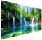 TRIOSK Sichtschutz Balkon Deko Plane Balkonblende Blickdicht mit Motiv Wasserfall Kroatien Krka Park für Garten Terrasse Gartenzaun Balkonverkleidung Blickschutz PVC groß 200x100 cm