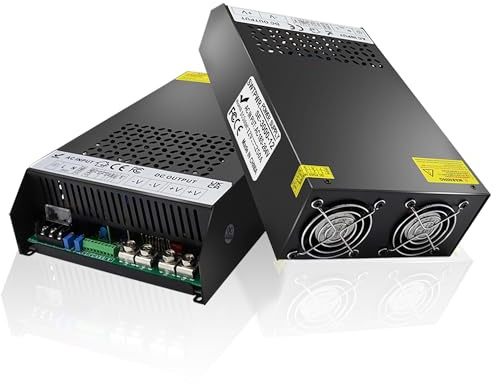 Industrie Netzteil 12V 250A 3000W, AC 220V /230V zu DC 12Volt Schalternetzteil, Hochleistungs-Transformator für Diesel-Heizung, LED, Funk & CCTV, SMPS Spannungswandler mit Kühlgebläse