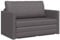 vidaXL Boden Schlafsofa 2-in-1 Grau 124x71x78 cm Kunstleder