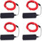 TARSHYRY El Draht, 4pcs Neonlichter Streifen mit 16,4 Fuß Länge Rosa 360 ° Cuttable Leuchten Seilleuchten Leuchten LED -Drahtleuchten für Festival Party Dekoration Pub Halloween Chrismas