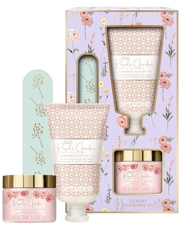 Baylis & Harding Royale Garden Lavender & Rosehip Tea Luxury Manicure Gift Set (Pack of 1) - Vegan Friendly