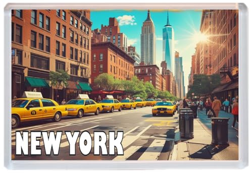 New York - Jumbo Artistic Fridge Magnet 96 x 67mm