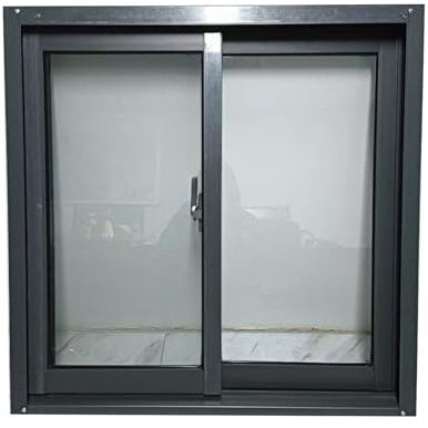 Ventanas Correderas Ventanas corredizas de aleación de aluminio para cobertizos de sótano, ventana de mosquitera móvil para el hogar, ventana de reemplazo de aleación de aluminio(60x40cm/23.62x15.7(W