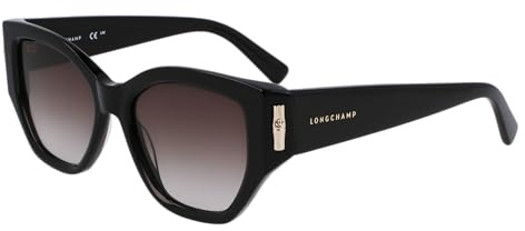 LONGCHAMP Women's Sunglasses LO764S N 001 Black 51/17/140