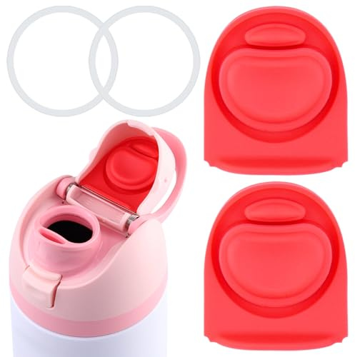 Frokolla Replacement Silicone Stoppers with Seal Rings for Owala FreeSip 24oz 32oz, O Rings Water Bottle Top Lid Replacement Accessories Parts for 16/19/24/32/40oz Gasket BPA-Free A08