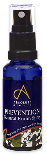Absolute Aromas Prevention Room Spray – Natural Mist Spray with Clove, Eucalyptus, Lemon, Ravintsara and Tea Tree Essential Oils