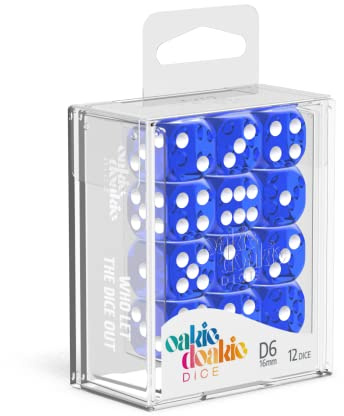 Oakie Doakie Dice ODD410011 W6 16 mm Translucent Würfel, Blau