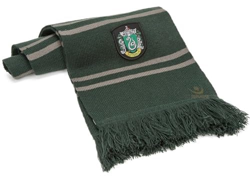 Cinereplicas Schal Slytherin Schild und Fransen, 190 cm, Harry Potter