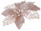 12pcs Glitter Stella di Natale Fiori Artificiali Albero di Natale Ornamenti Floreali Decorazioni Ciondolo Albero di Natale di Natale riempimento ()