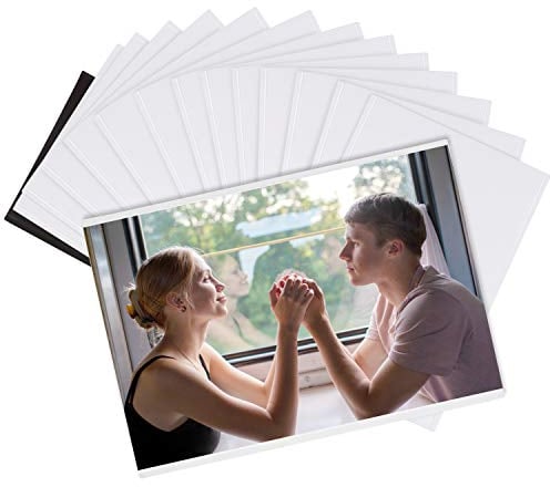 BELLE VOUS 14er Packung Durchsichtige Magnetische Bilderrahmen für Kühlschrank - Für 10 x 15 cm Fotos - Collage Magnet BIlderrahmen für Kühl- und Metalloberflächen