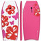 GOPLUS Bodyboard mit Fuß - Zugseil, Schwimmbrett Erfüllt mit EPS Schaumstoff, Surfboard bis zu 85 kg Belastbar, Auch als Schwimmhilfe mit Einer Größe von 105 x 51 cm, Verschleißfest (Rosa)