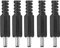 VBESTLIFE Power Plug, 5pcs 1.3mm x 3.5mm Male DC Power Plug Jack Coaxial Connector Adapter for Small Electronics Projects and CCTV Applications