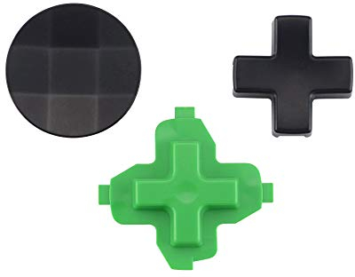 eXtremeRate 3 in 1 D-Pad Tasten Set für Xbox One/S/X, für Xbox One Elite V1, Aluminium Steuerkreuz Knöpfe Buttons Mod Ersatzteile Kit für Xbox Elite Series 2/Series 2-Core Controller-Schwarz