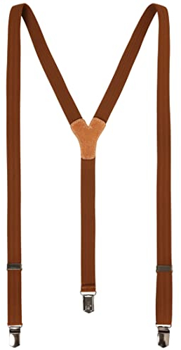 LLOYD Hosenträger Herrenhosenträger Braun/Cognac 8722, Farbe:Braun, Länge Hosenträger:120 cm